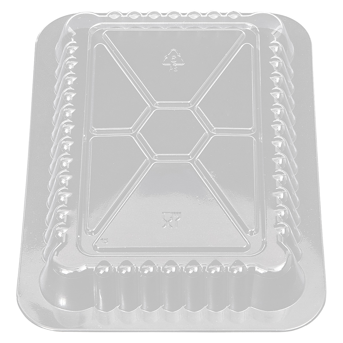 Victoria Bay Lid Dome 7X5X1 IN Plastic Clear Oblong For 24 OZ