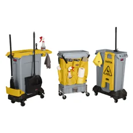 から揚げ Slim Jim® Cleaning Cart Dolly 23.81X14.63X8.38 IN Black