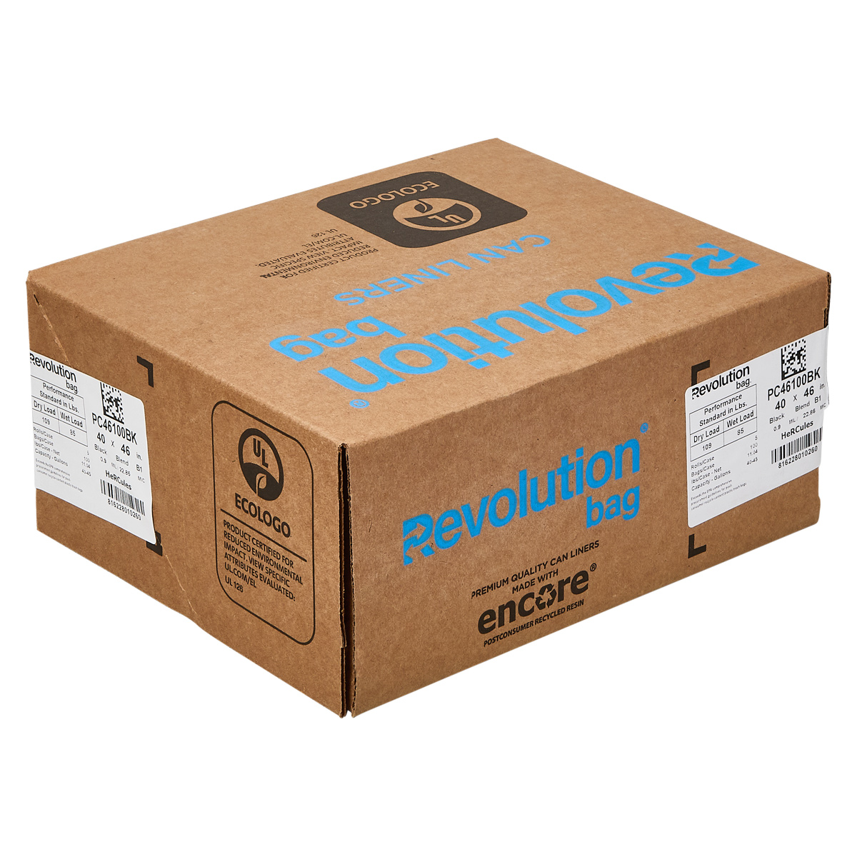 Can Liner 40X46 IN Black LLDPE 1MIL 25 Count/Pack 4 Packs/Case 100