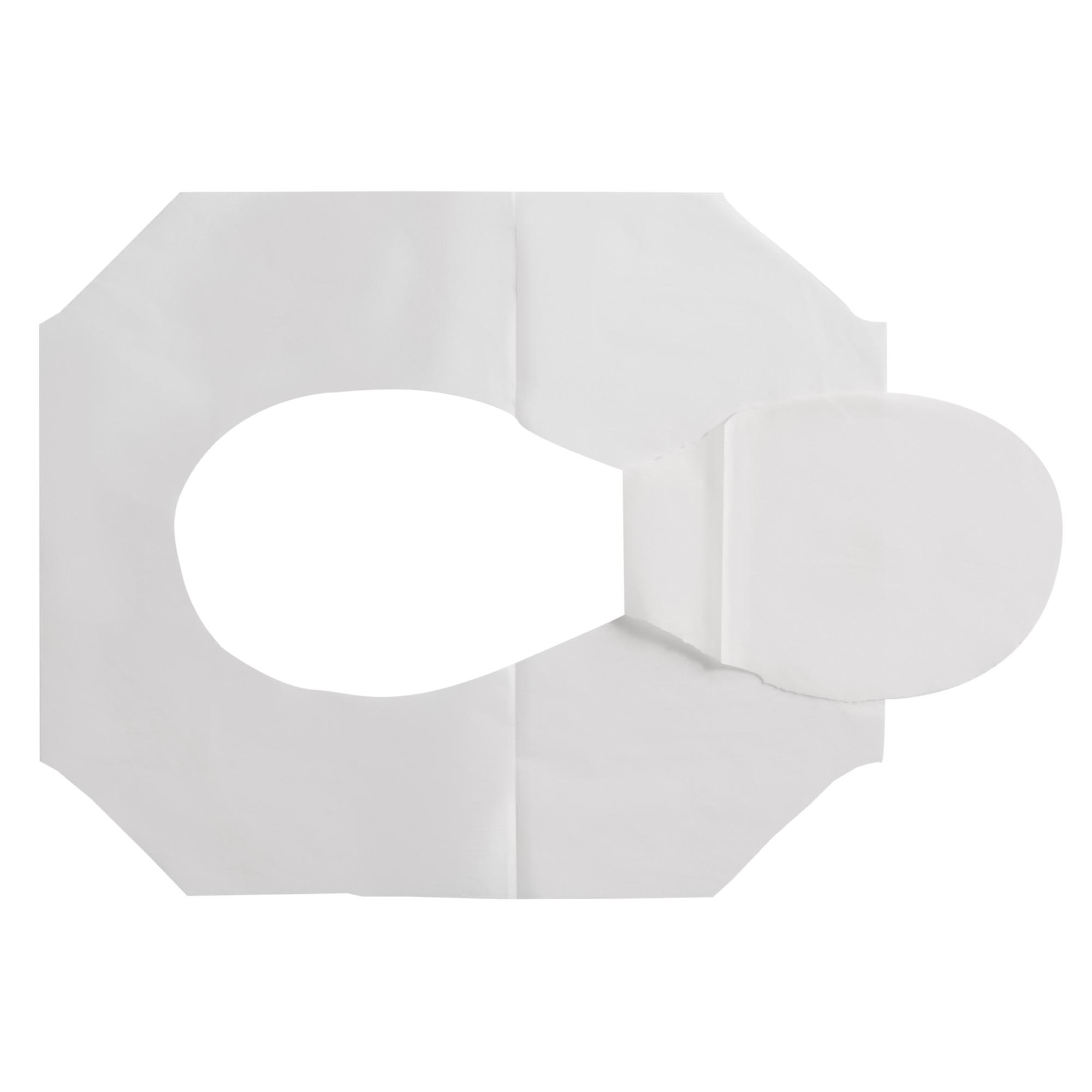 Pacific Blue Basic Toilet Seat Cover 17X14.5 IN 1PLY White Half