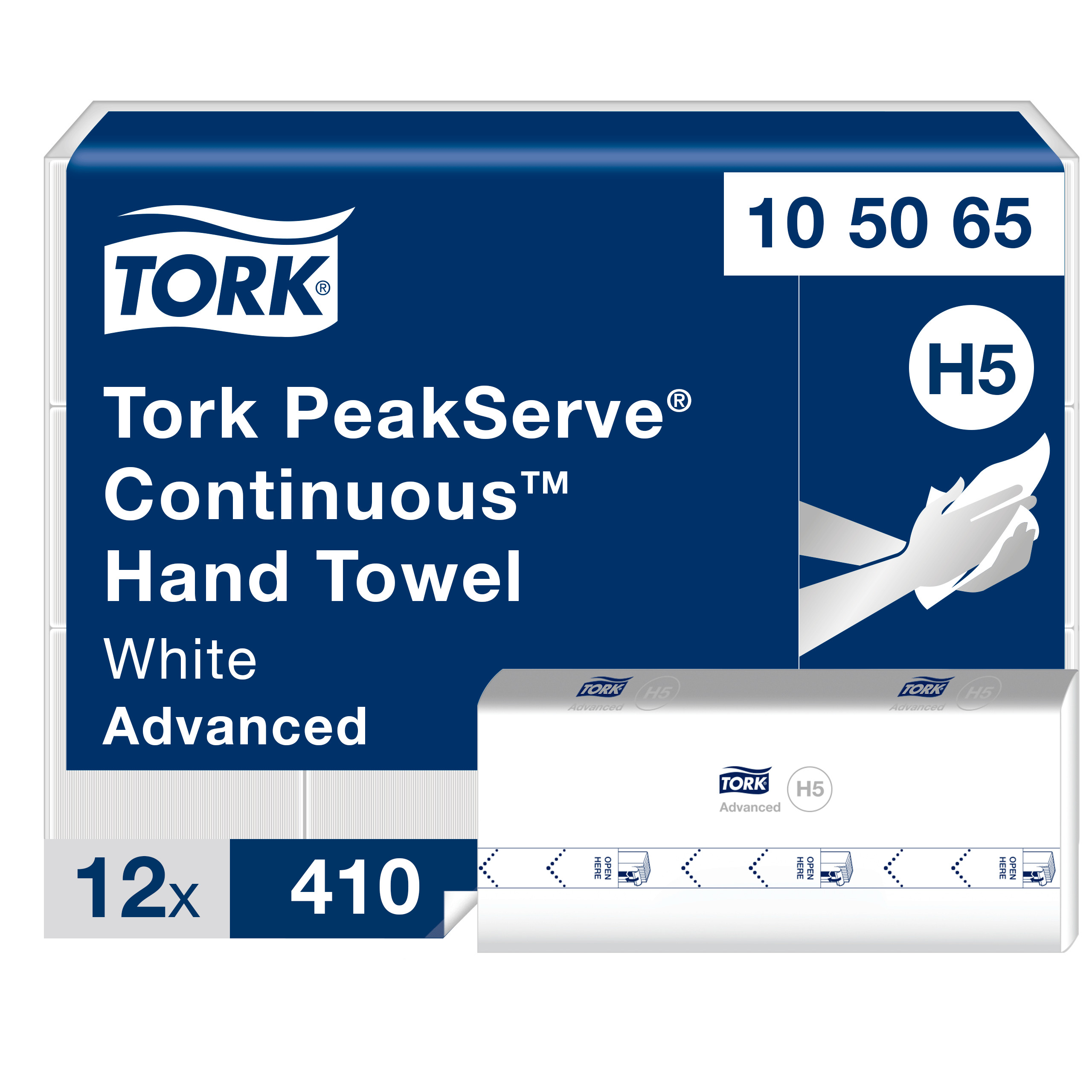 Tork PeakServe Continuous™ Folded Paper Towel H5 8.85X7.91 IN 3.15