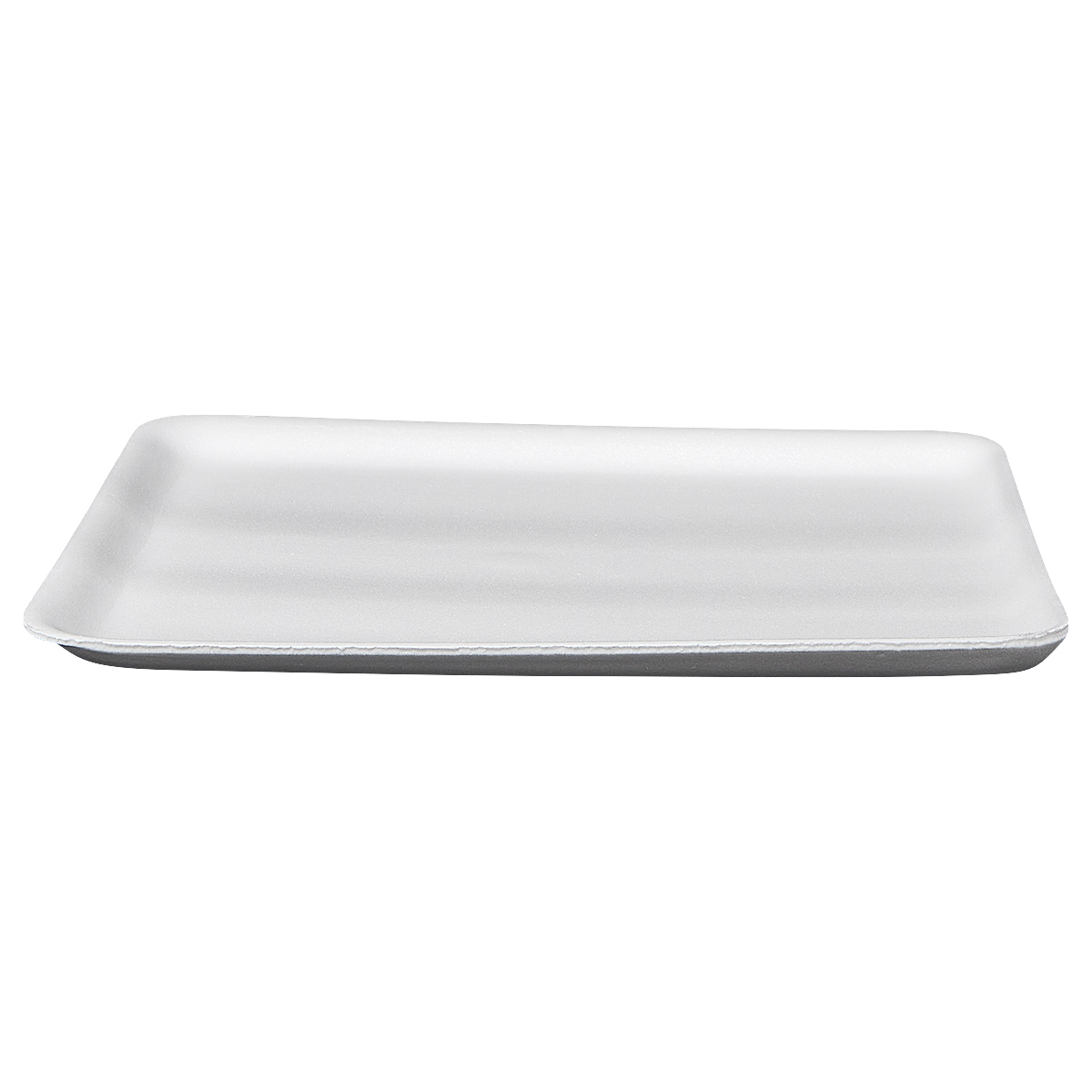 12S Meat Tray 9X11X0.63 IN Polystyrene Foam White Rectangle 250