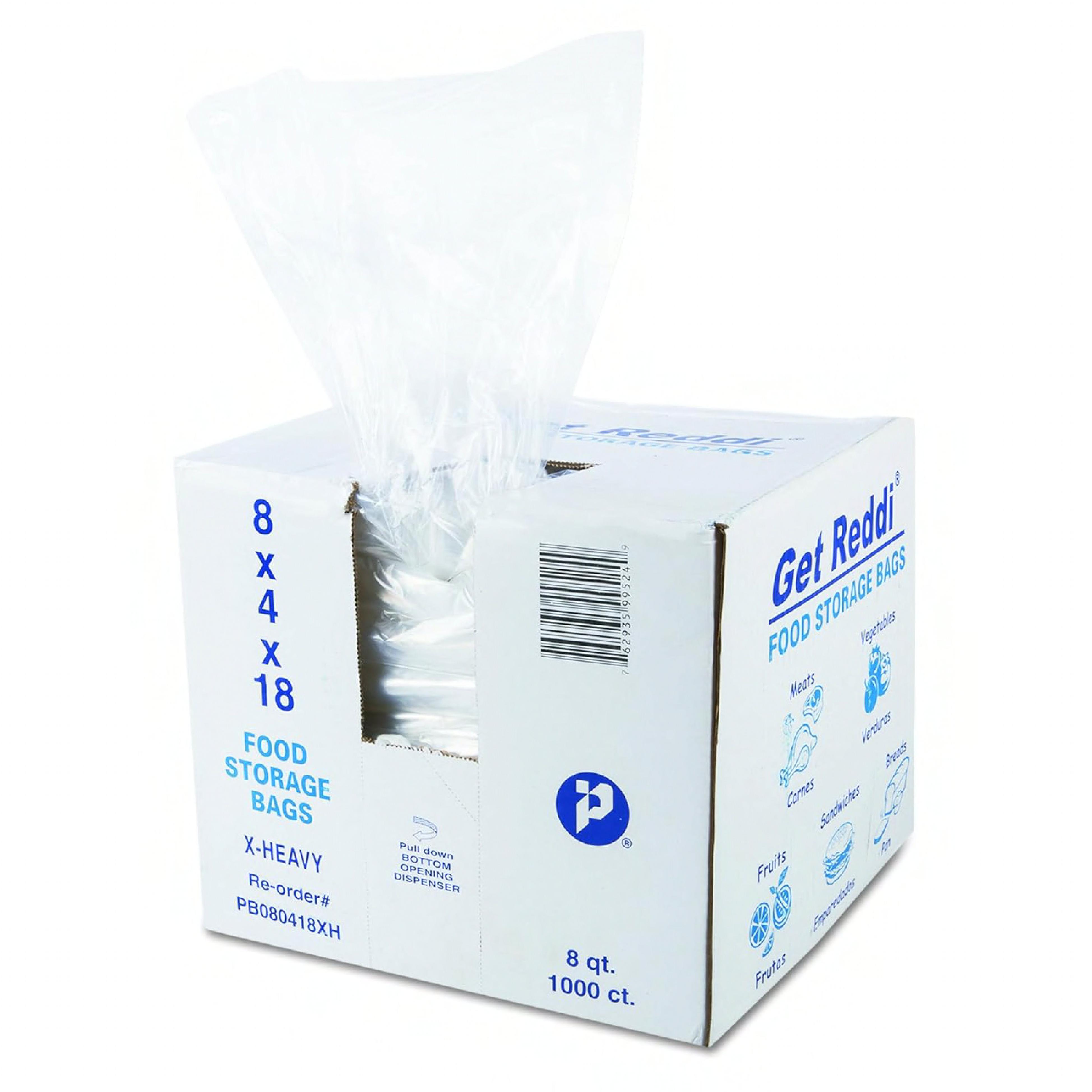 Bag 8X4X18 IN Plastic Heavy Duty Clear 1000/Case | Imperial Dade