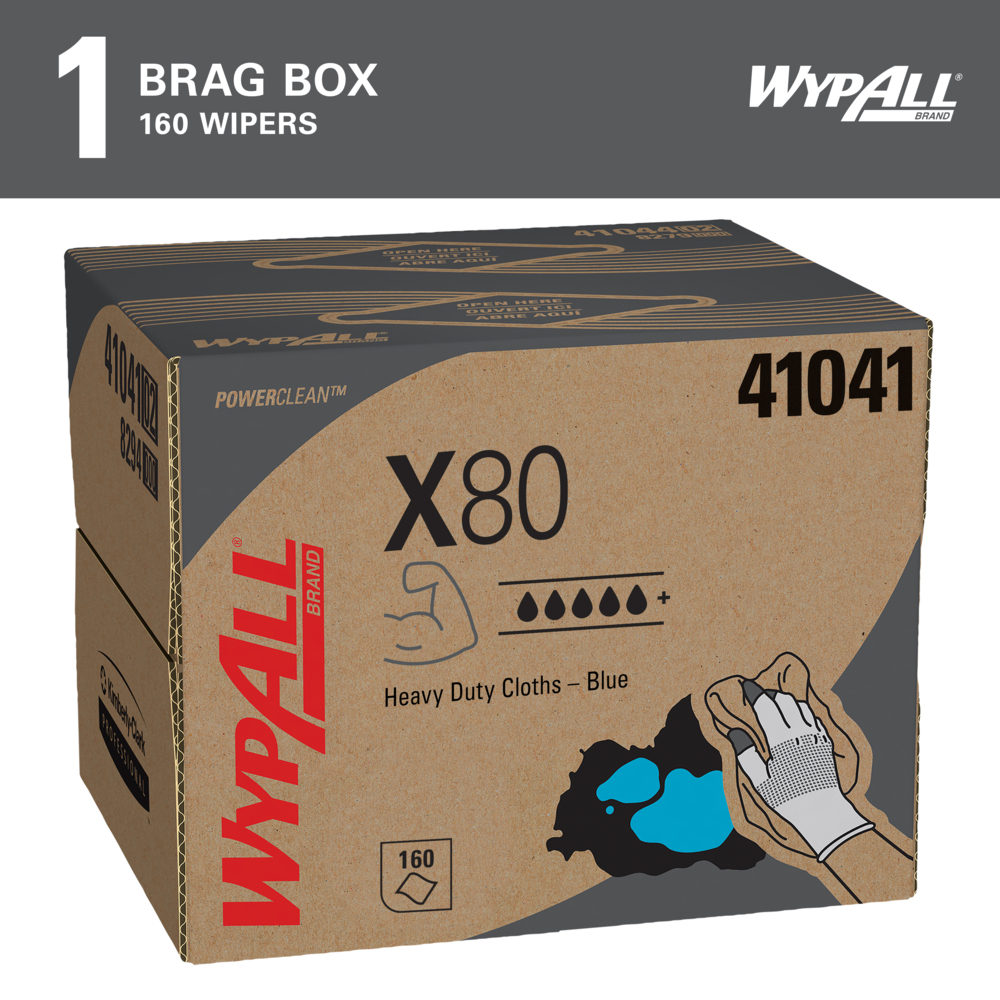 ビタレバン　6本　⑧ WypAll® X80 Cleaning Towel 11.1X16.8 IN Heavy Duty HydroKnit Blue