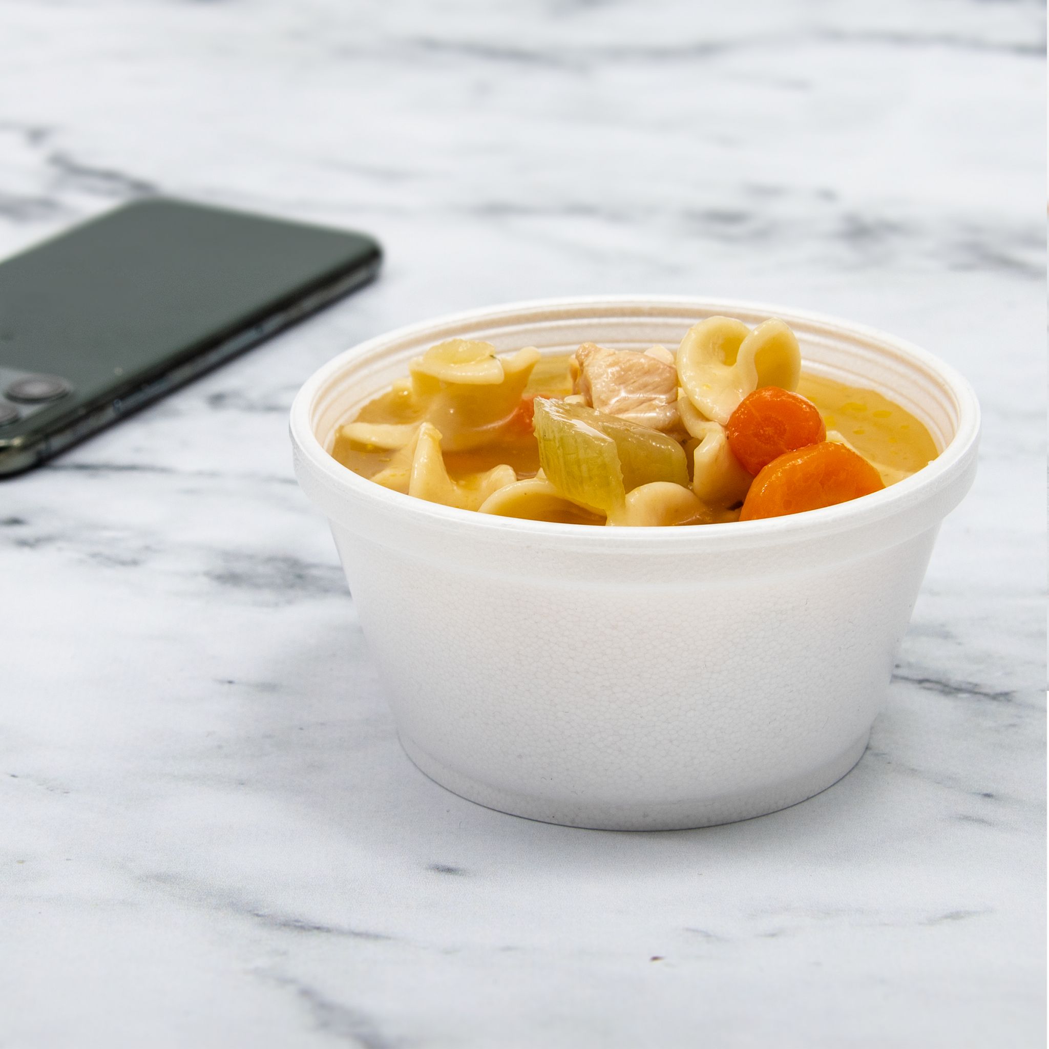 Dart® J Cup® Food Container Base 8 OZ EPS White Squat Insulated 50