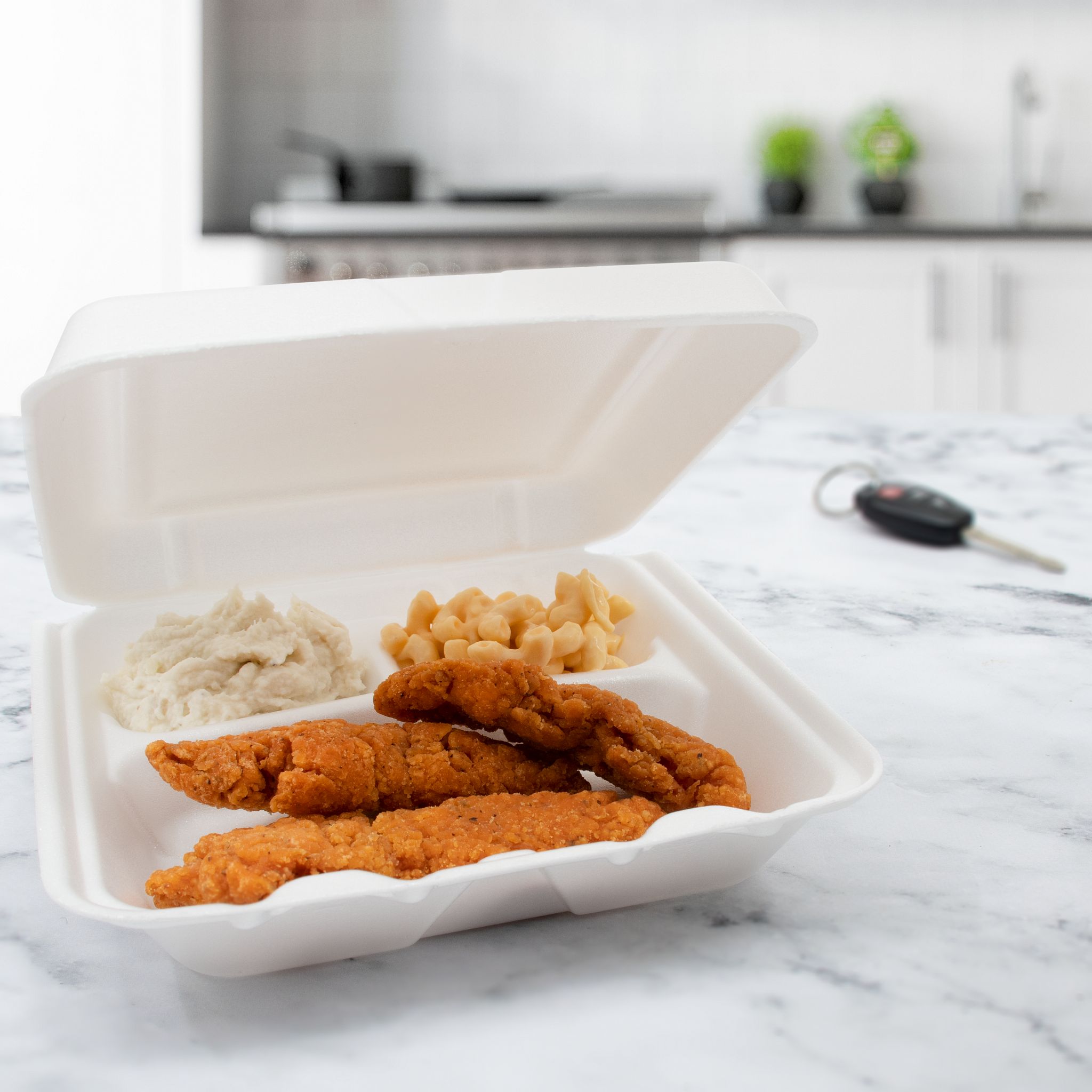 Dart® Take-Out Container Hinged Small (SM) 8X7.5X2.2 IN 3