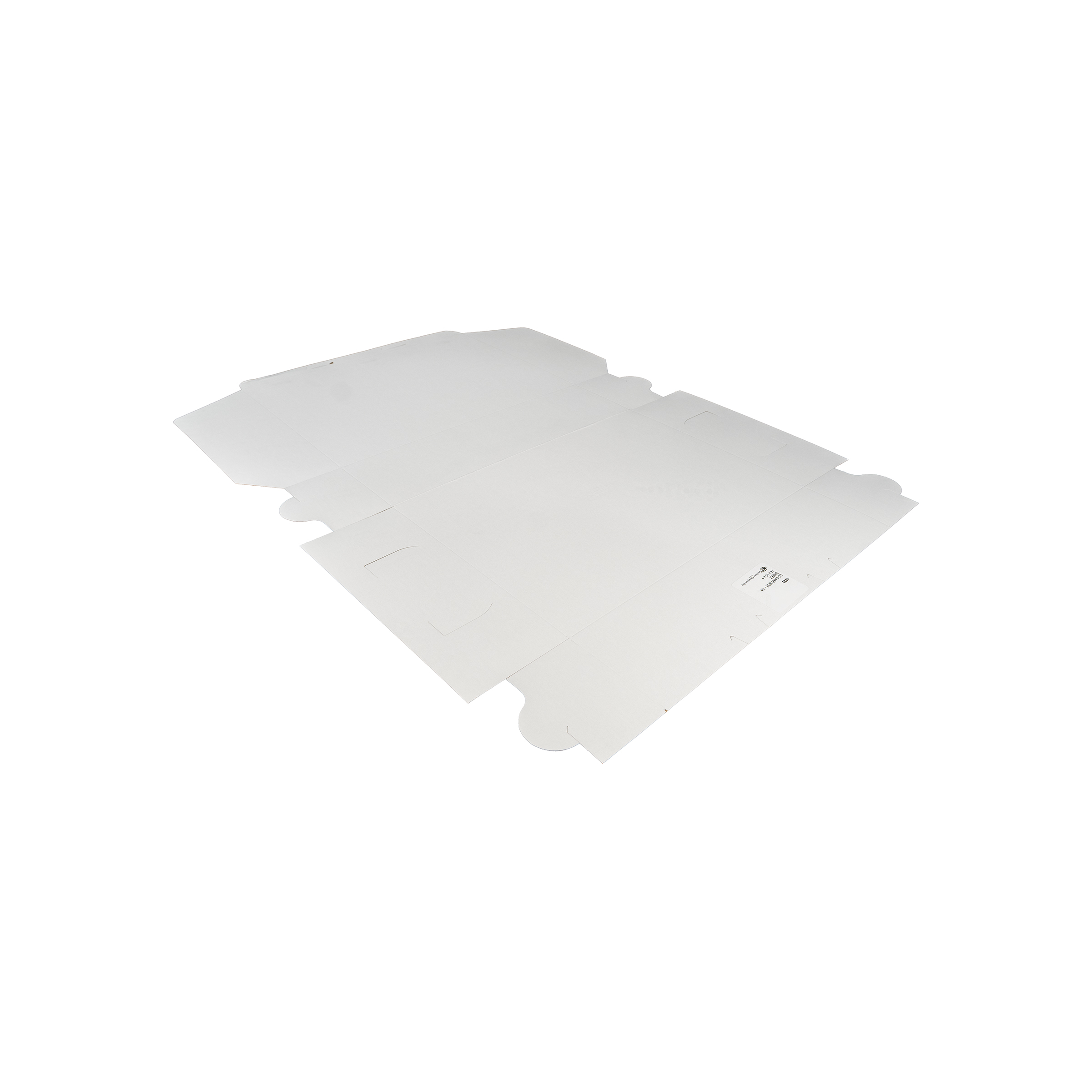 Cake Box 1/4 Size 14X10X4 IN Clay-Coated Kraft Board White Kraft