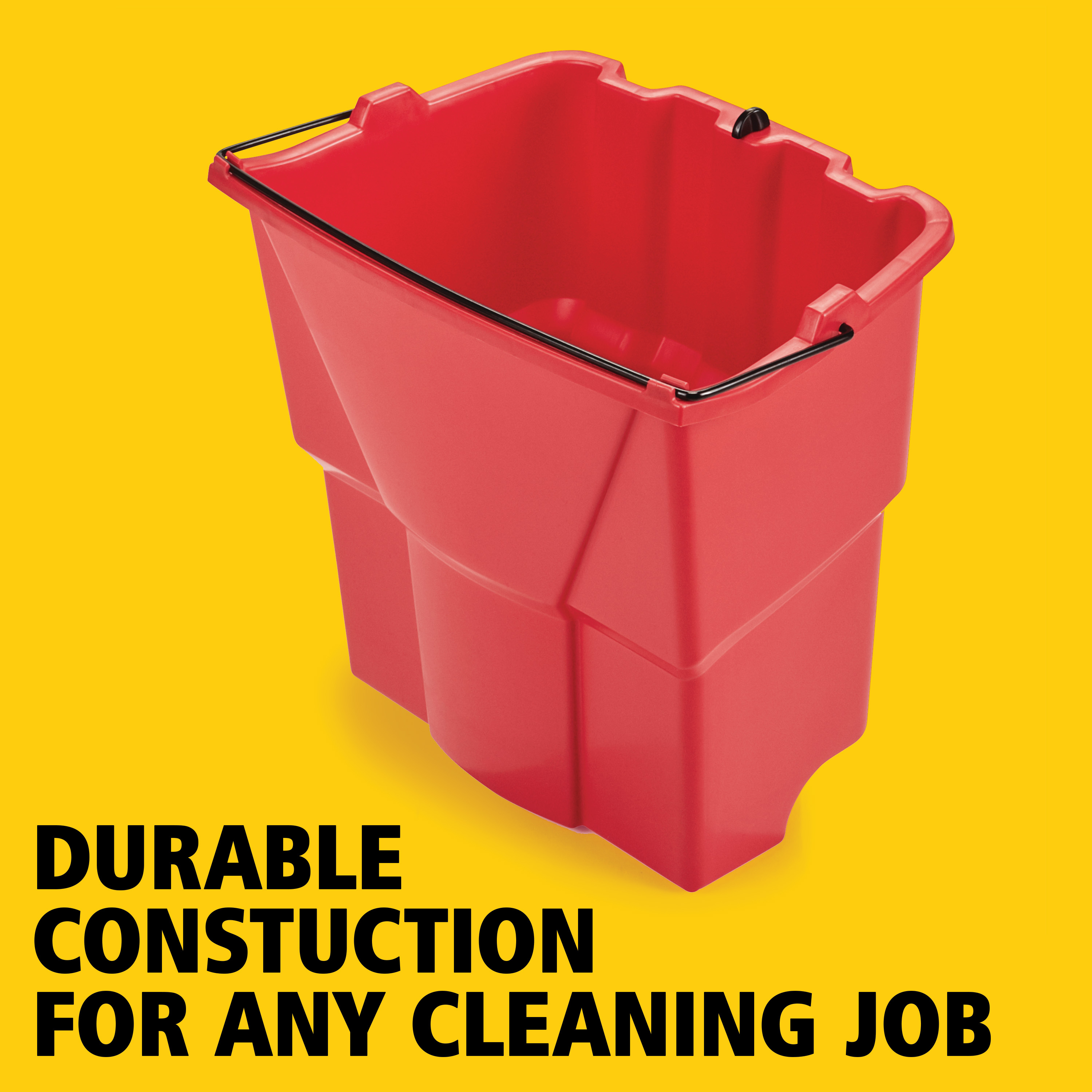 WaveBrake® Mop Bucket 18 QT Plastic Red Dirty Water 1/Each
