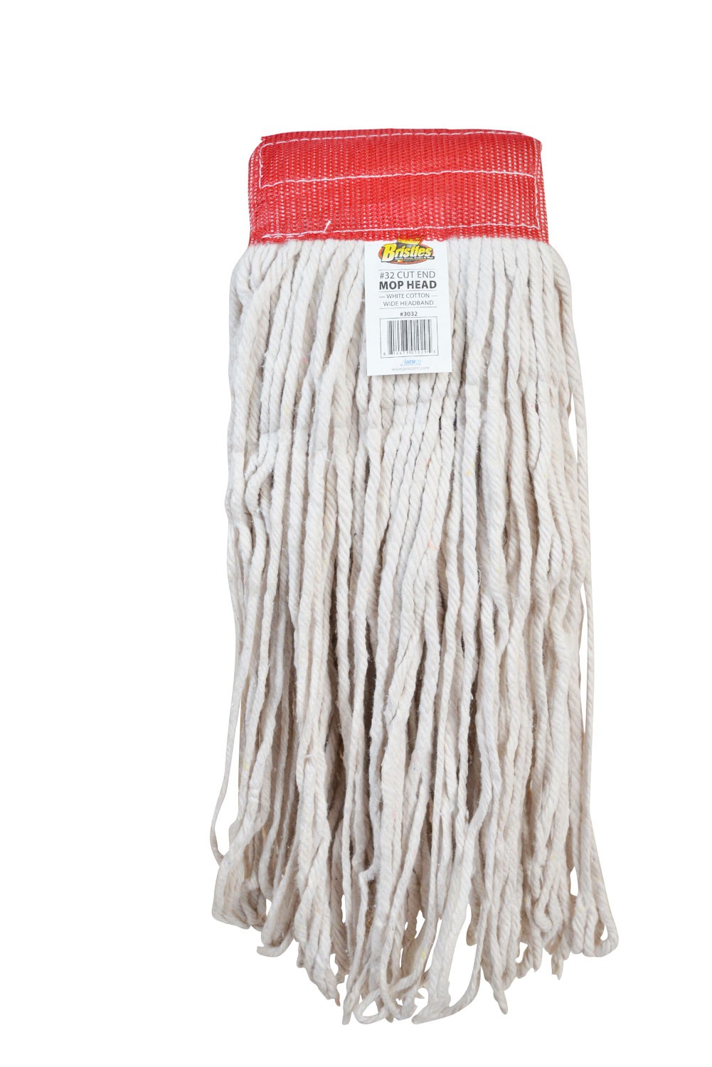 Mop Head #32 White Cotton 4PLY Cut End 1/Each | Imperial Dade