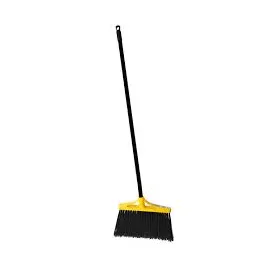 Bristles Indoor Broom Large (LG) 48IN Black Yellow Metal