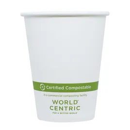 Hot Cup 8 OZ Paper PLA White 1000/Case | Imperial Dade