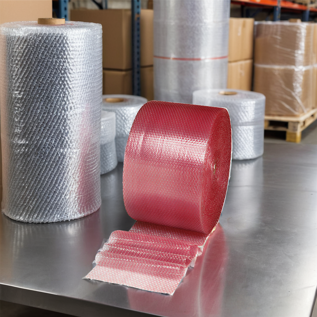 BubbleWrap® Bubble Cushioning 12IN X500FT Pink Plastic 4/Bundle