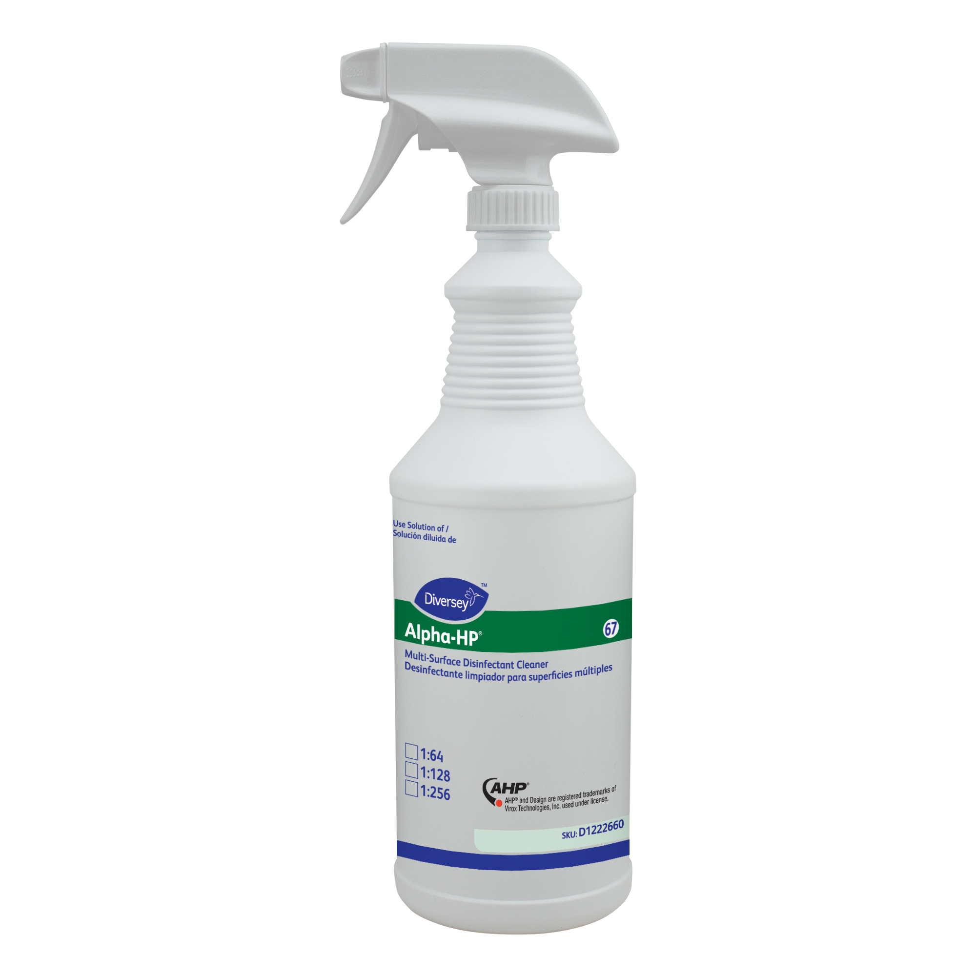 Alpha-HP® Spray Bottle & Trigger Sprayer 32 OZ Plastic White 12