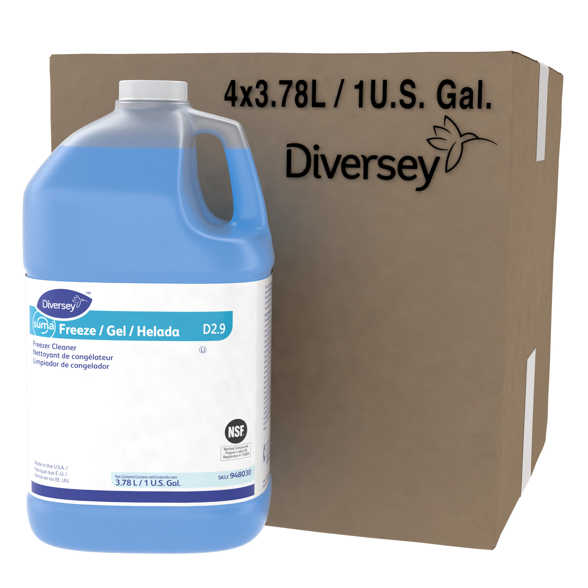 Suma® Fridge & Freezer Cleaner 1 GAL Liquid RTU Kosher 4/Case