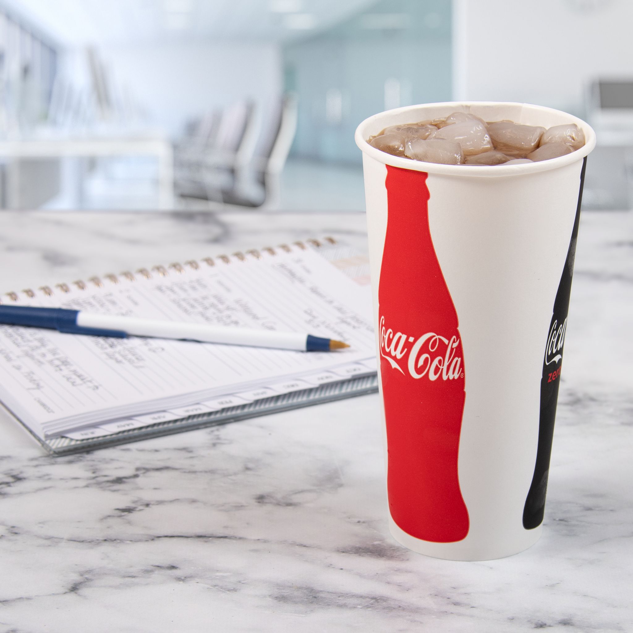 Solo® Cold Cup 21 OZ Double Sided Poly Paper (DSP) Multicolor Coca