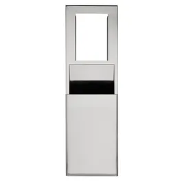 Georgia-Pacific Pro® Trash Can Silver Stainless Steel Recessed 1