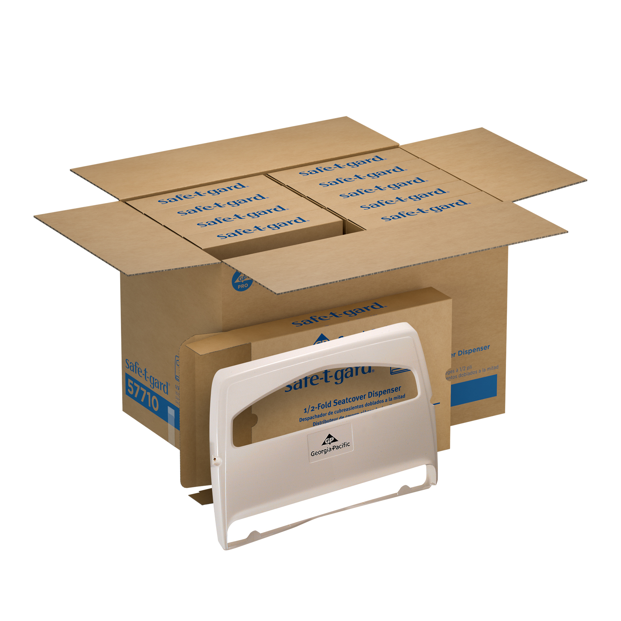 Safe-T-Gard® Toilet Seat Cover Dispenser 11.75X2.5X11.75 IN White