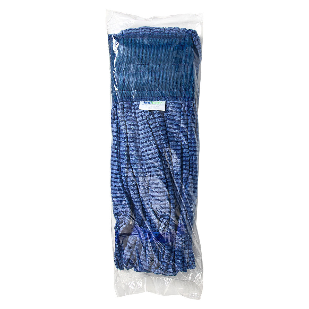JaniFiber Mop Head Medium (MED) Blue Microfiber Loop End Tube 1