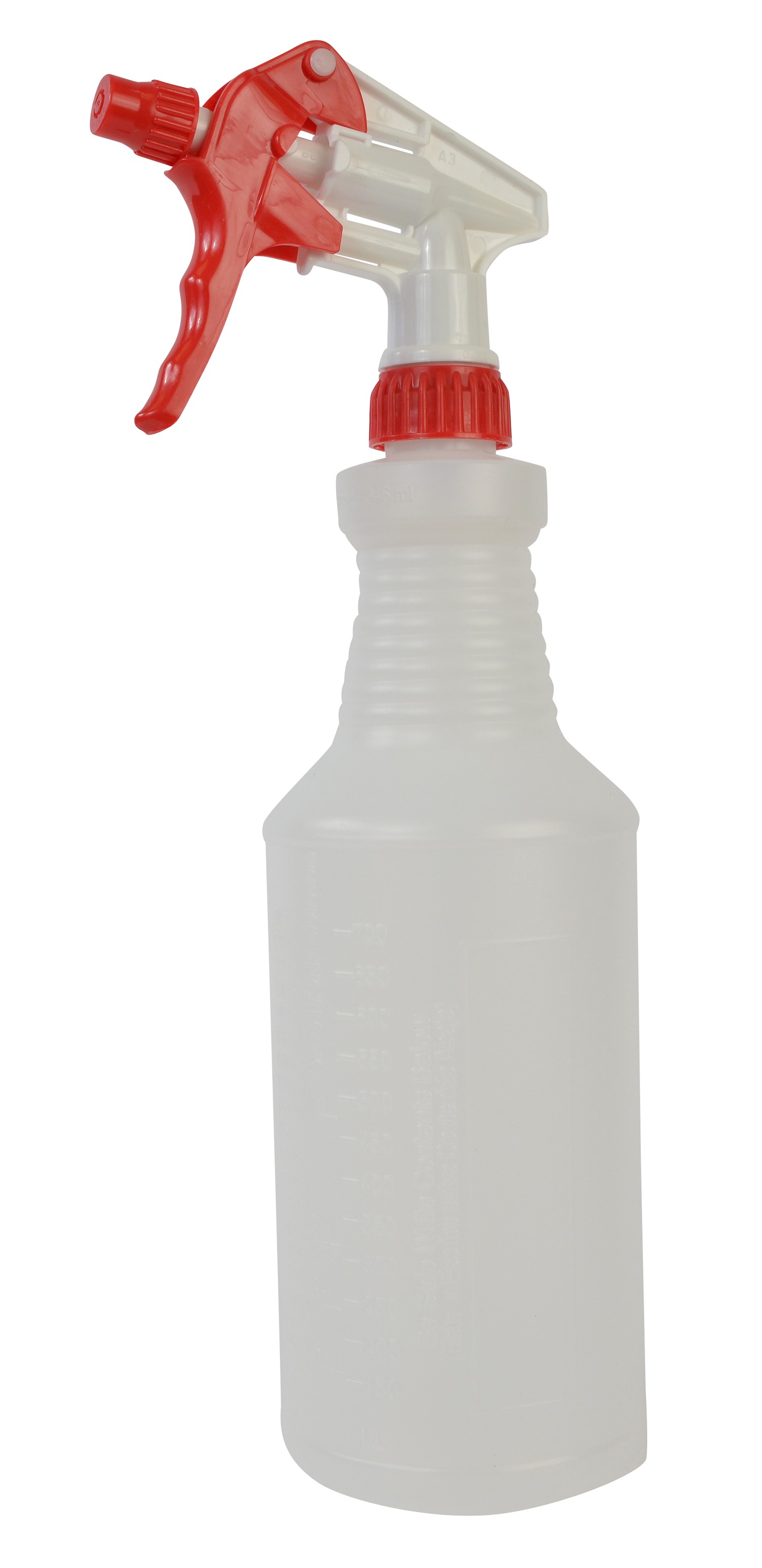 Spray Bottle & Trigger Sprayer 32 FLOZ Plastic Clear White 1/Each
