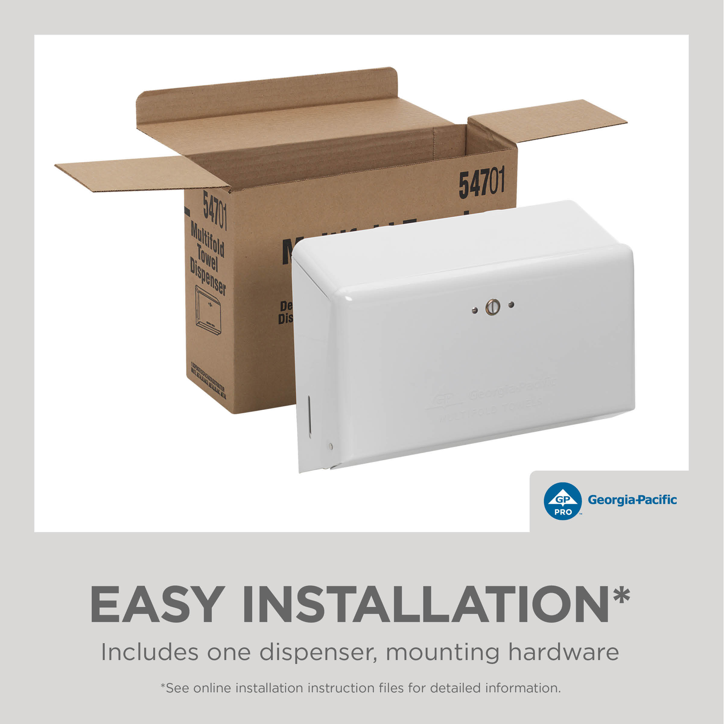 Georgia-Pacific Pro® Paper Towel Dispenser 4.25X11.63 IN White