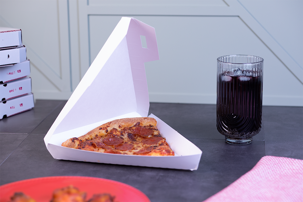 Pizza Slice Container White Triangle 400/Case | Imperial Dade