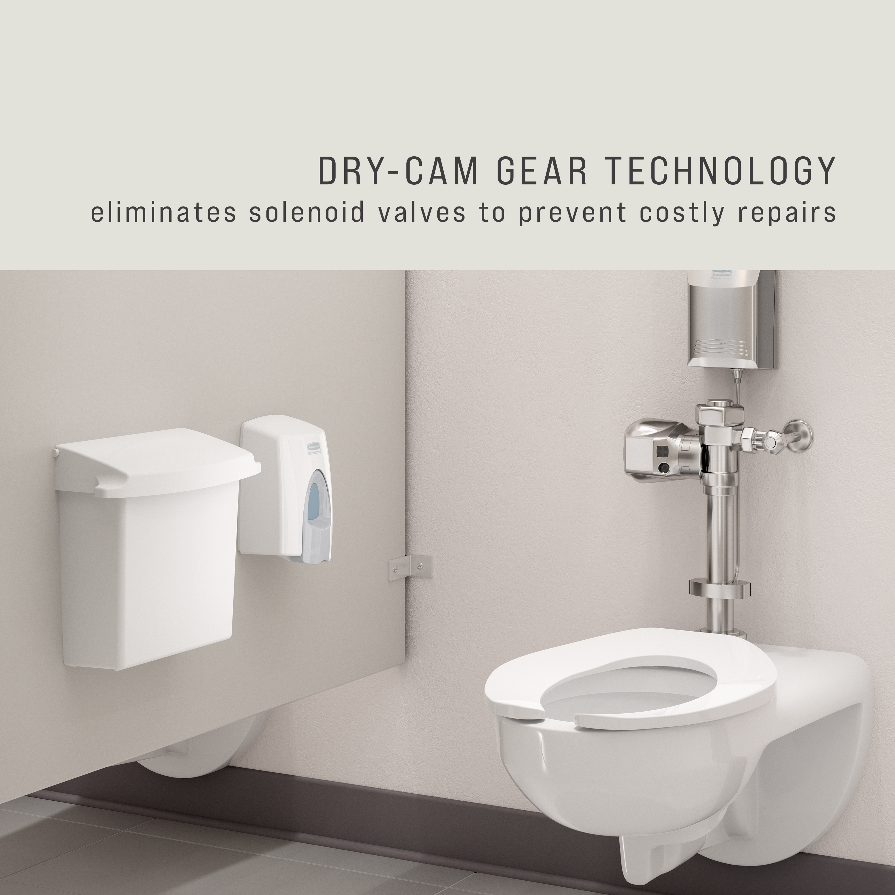 Auto Flush 8 IN Chrome Plastic Clamp Style 1/Each | Imperial Dade