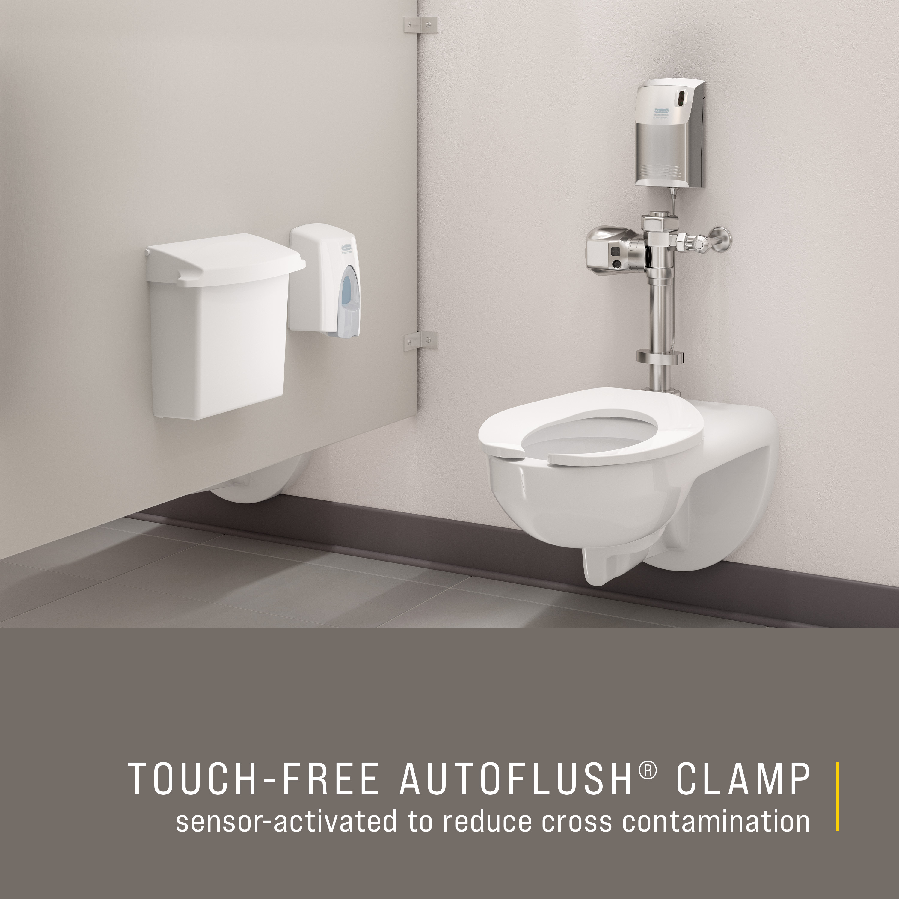 Auto Flush 8 IN Chrome Plastic Clamp Style 1/Each | Imperial Dade