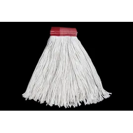 Mop Head White Red Rayon 4PLY Cut End 1/Each | Imperial Dade