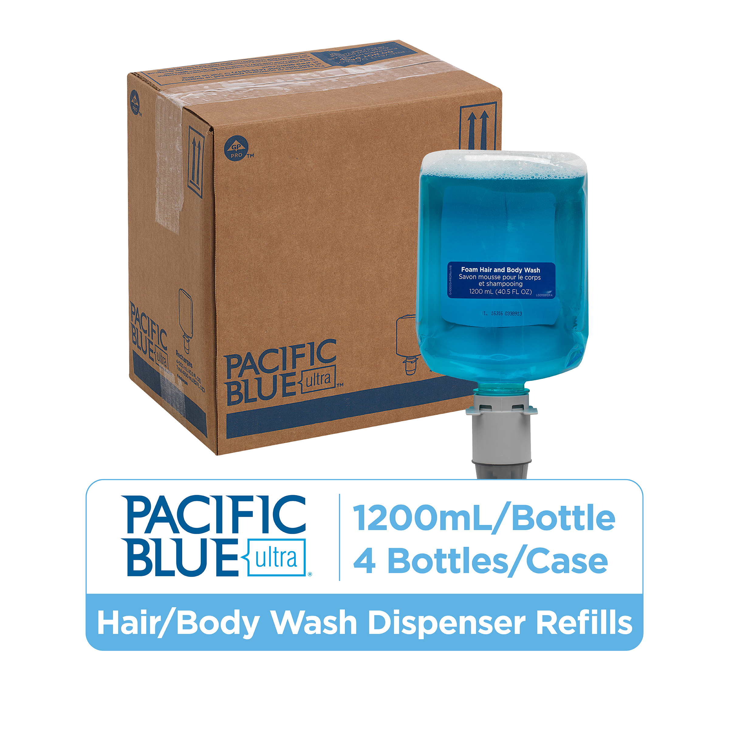 Pacific Blue Ultra™ Hair & Body Wash Liquid 1200 mL Aloe Vera Blue