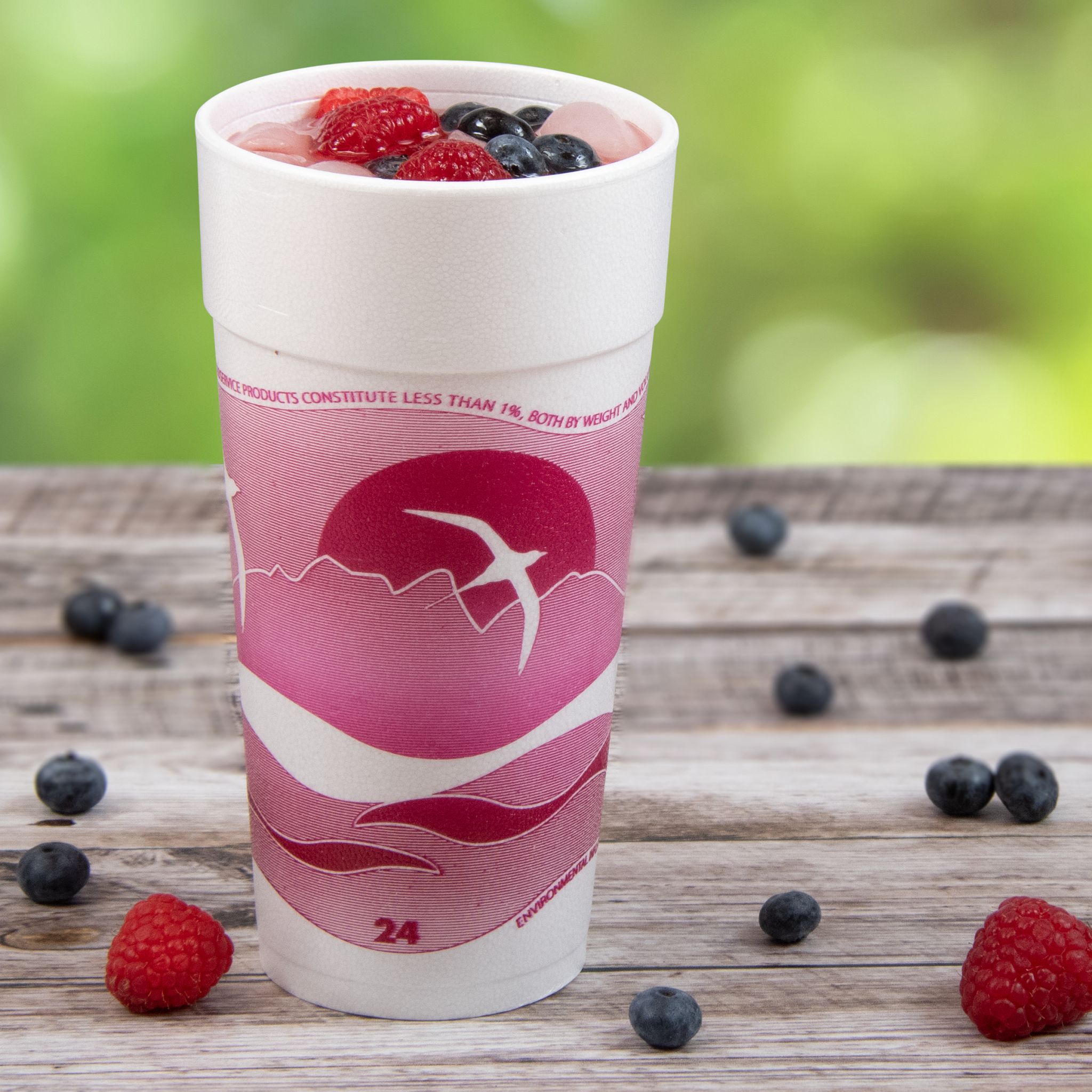 Dart® J Cup® Cup Insulated 24 OZ EPS Mauve White Horizon® 20 Count