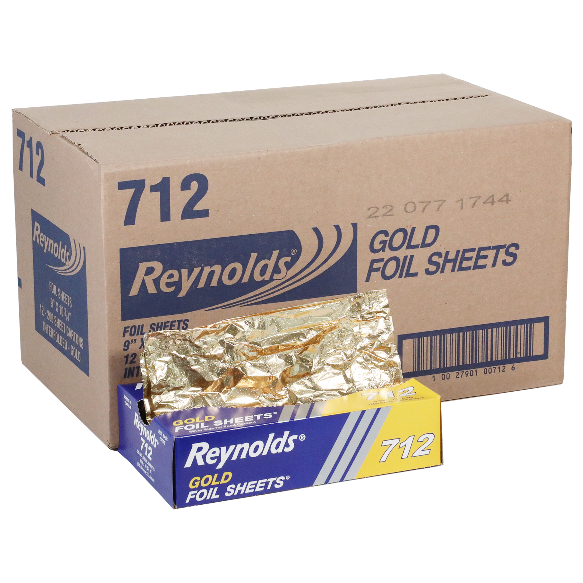 Foil Sheets 9X10.75 IN Aluminum Gold 2400/Case | Imperial Dade