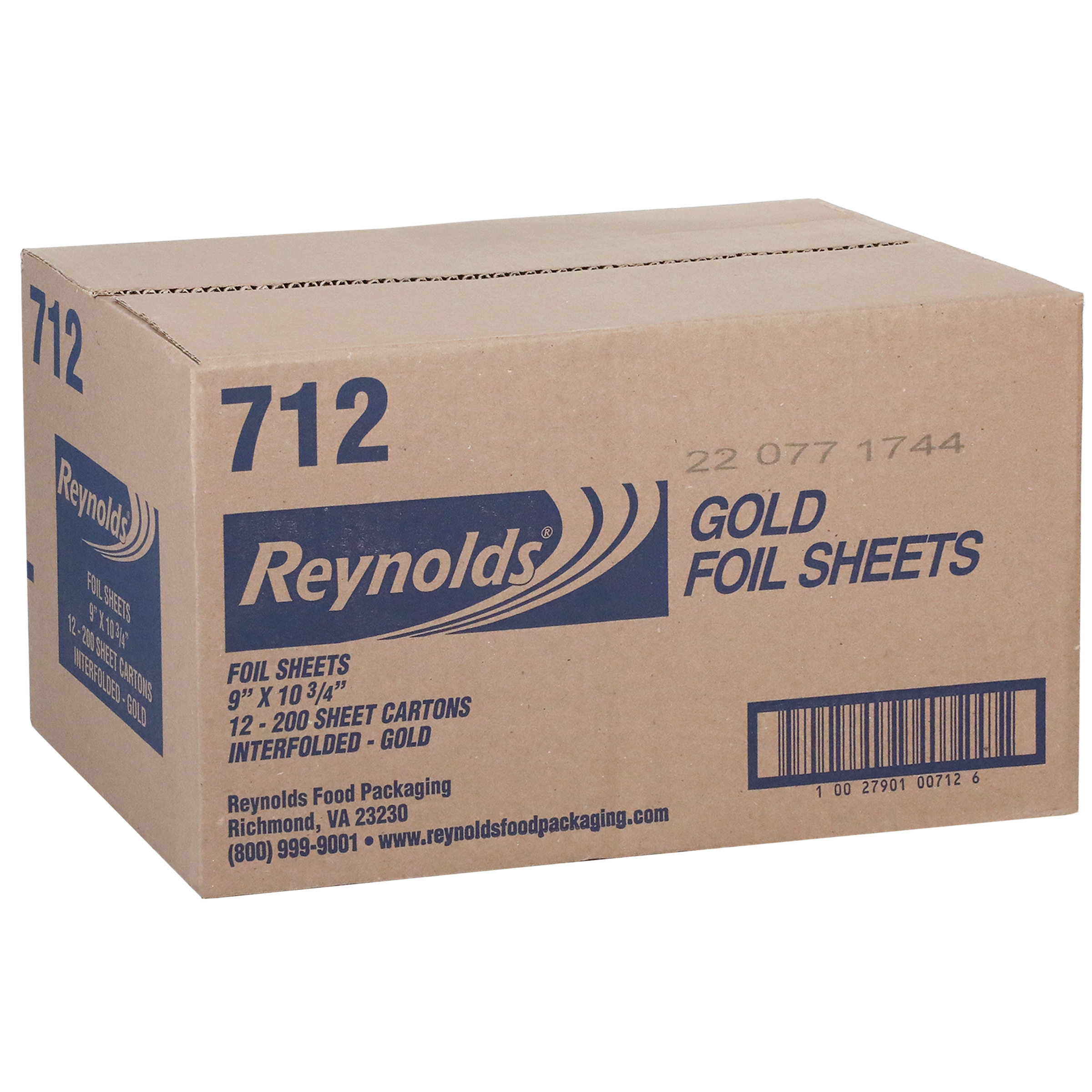 Foil Sheets 9X10.75 IN Aluminum Gold 2400/Case | Imperial Dade