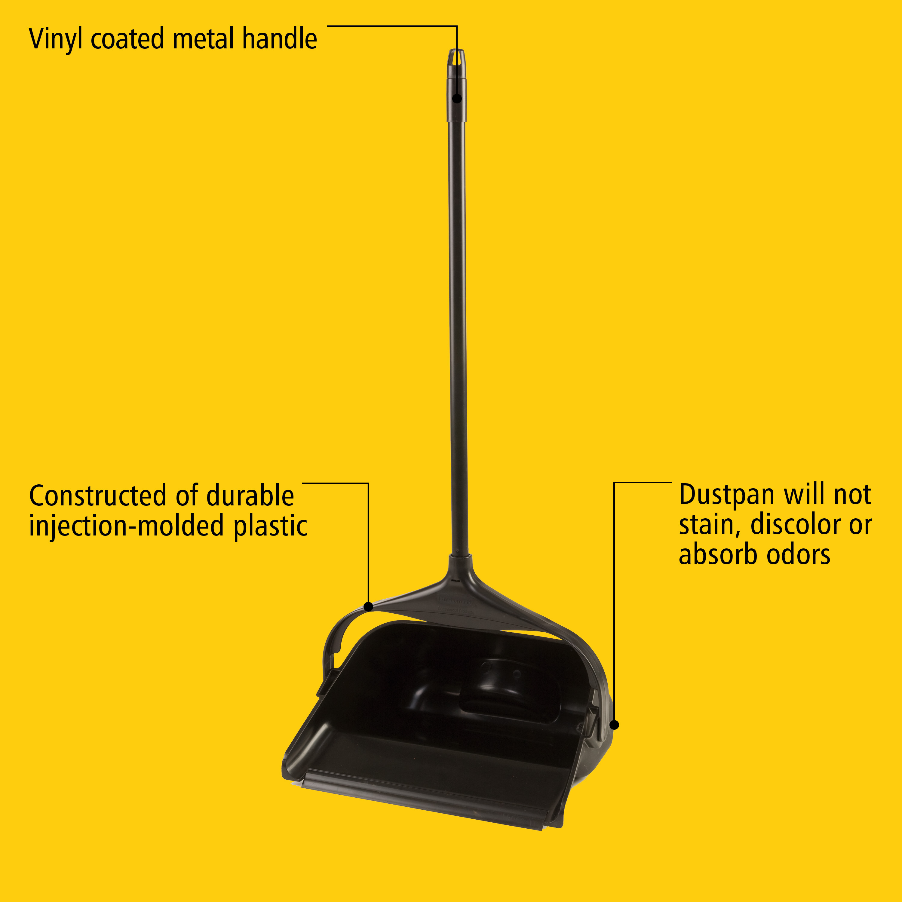 Executive Series™ Lobby Pro® Lobby Dust Pan 12.8X11.3X5 IN Black