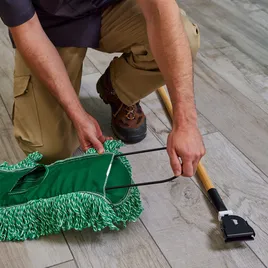 Dust Mop 36 IN Green Microfiber Loop End 1/Each | Imperial Dade