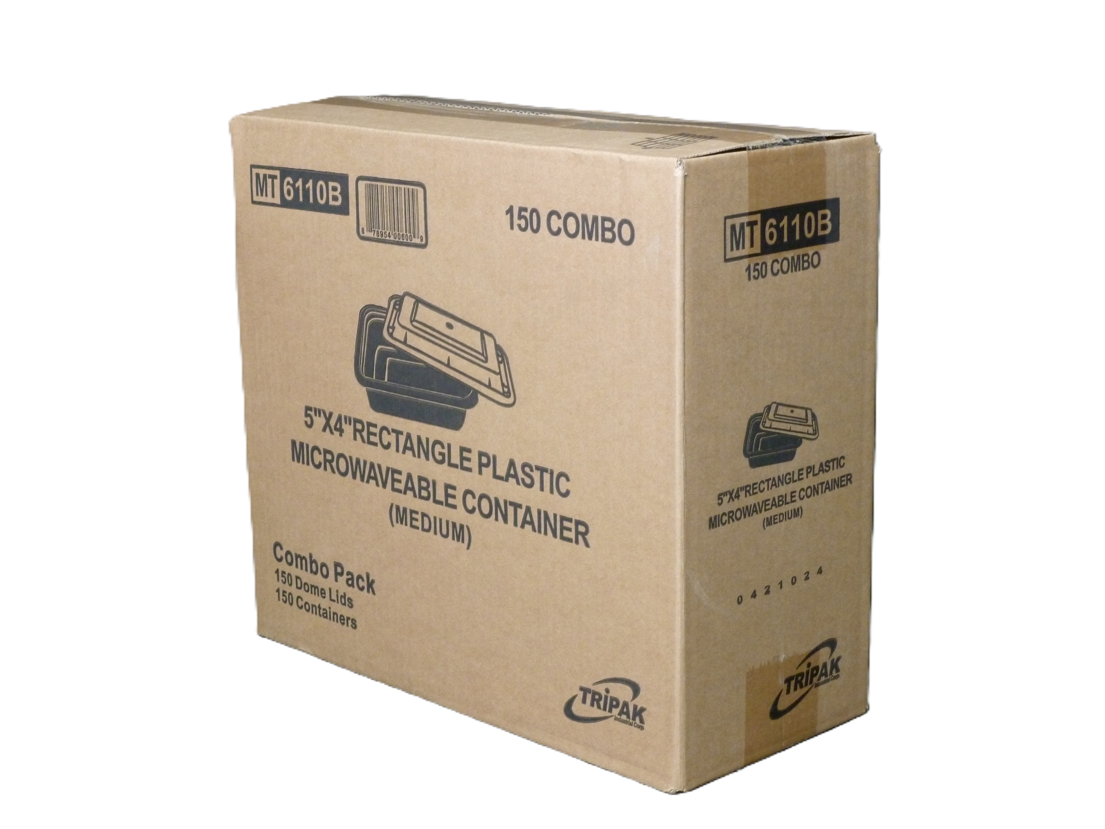 Tripak® Take-Out Container Base & Lid Combo With Dome Lid 12 OZ