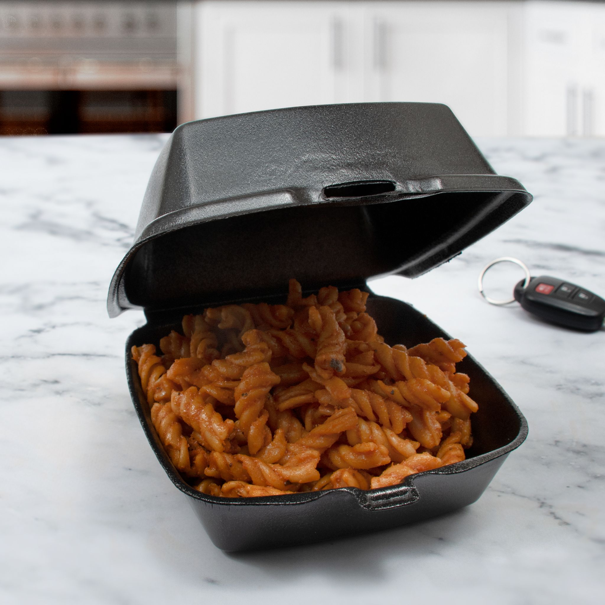 Dart® Sandwich Take-Out Container Hinged Large (LG) 5.82X6.11X3 IN