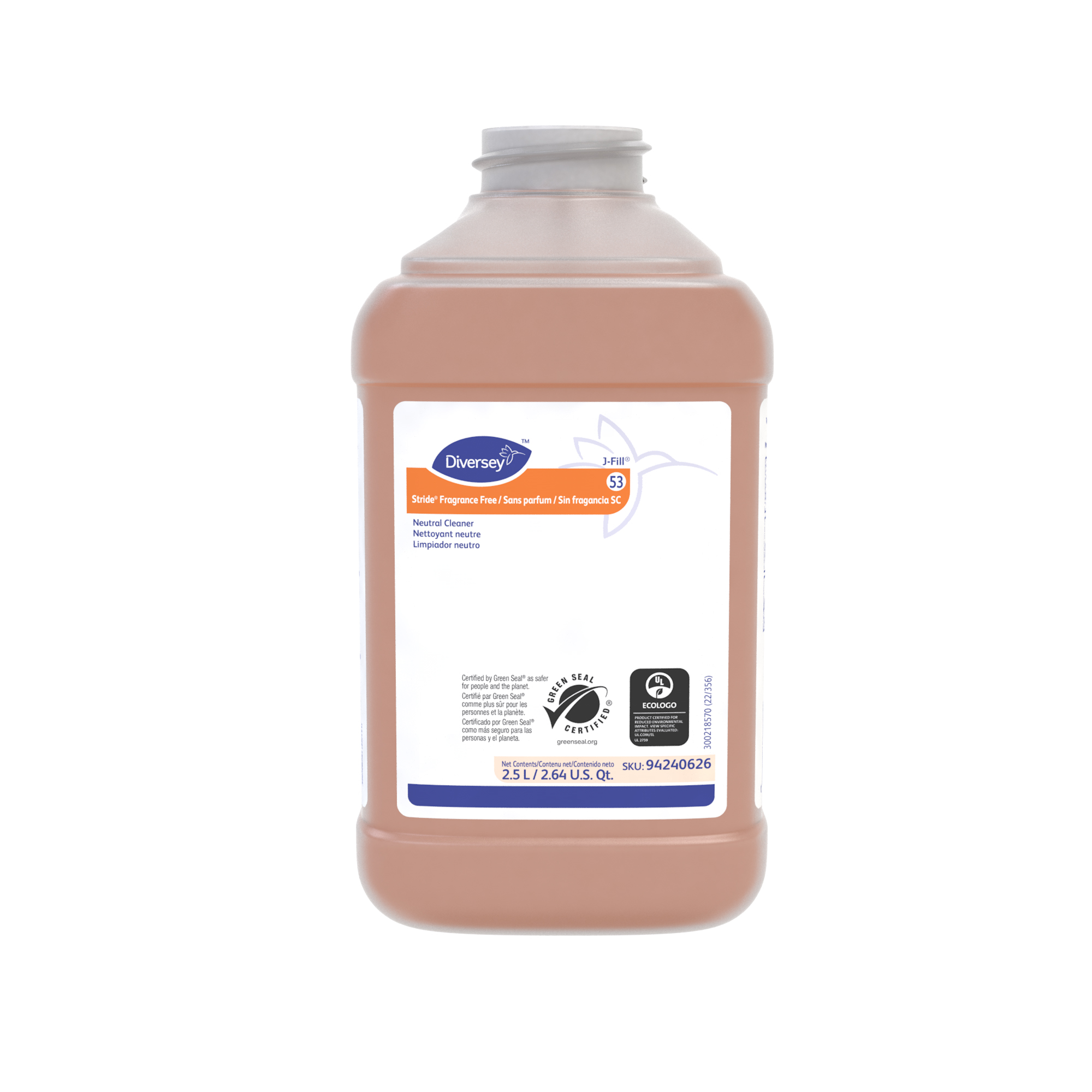 Stride Fragrance Free All Purpose Cleaner 2.5 L Neutral Liquid