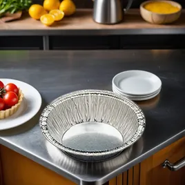 タルティーン・ブレッド Quiche & Tart Pan 3 IN Aluminum Silver Deep 2000/Case