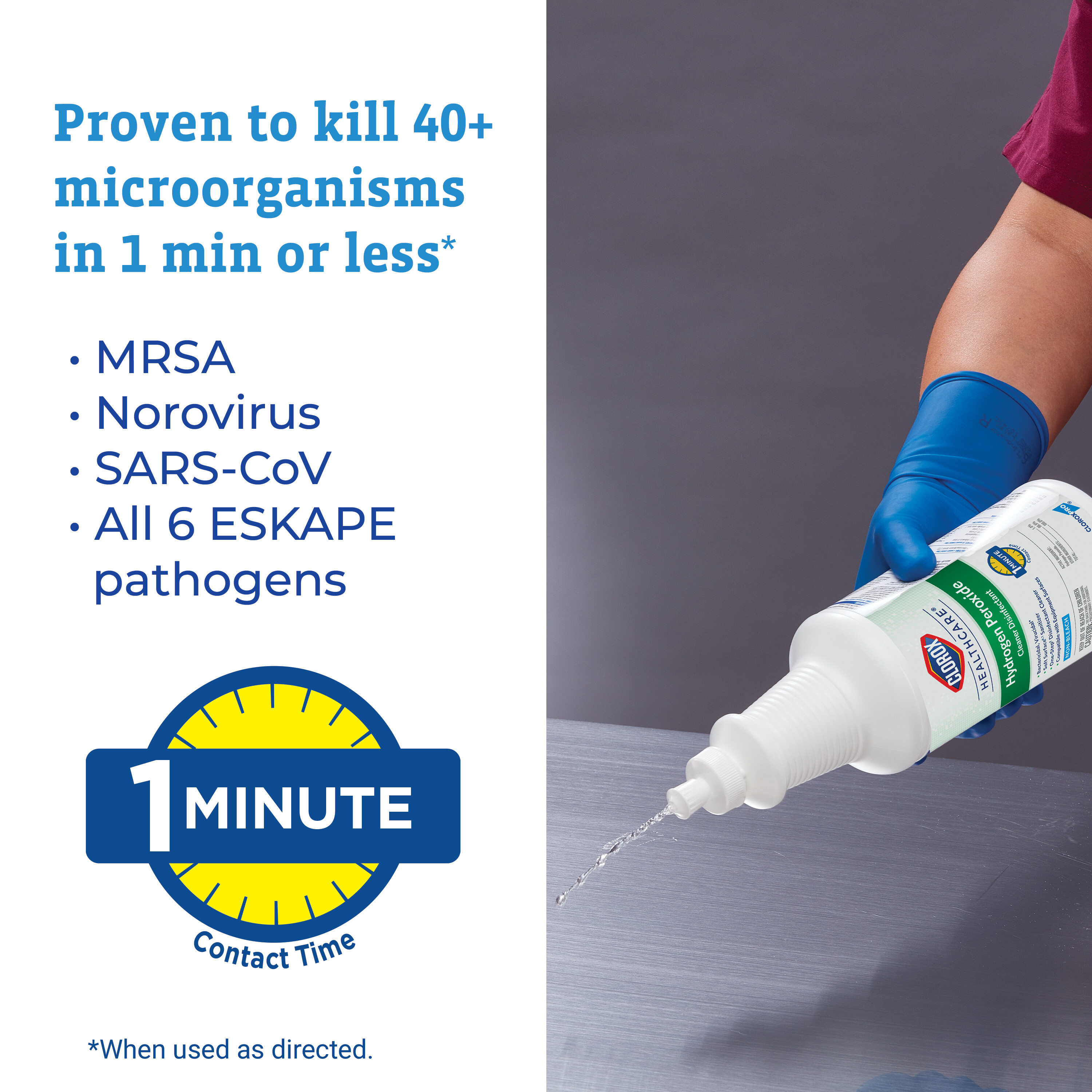 Clorox Healthcare® Hydrogen Peroxide Unscented One-Step