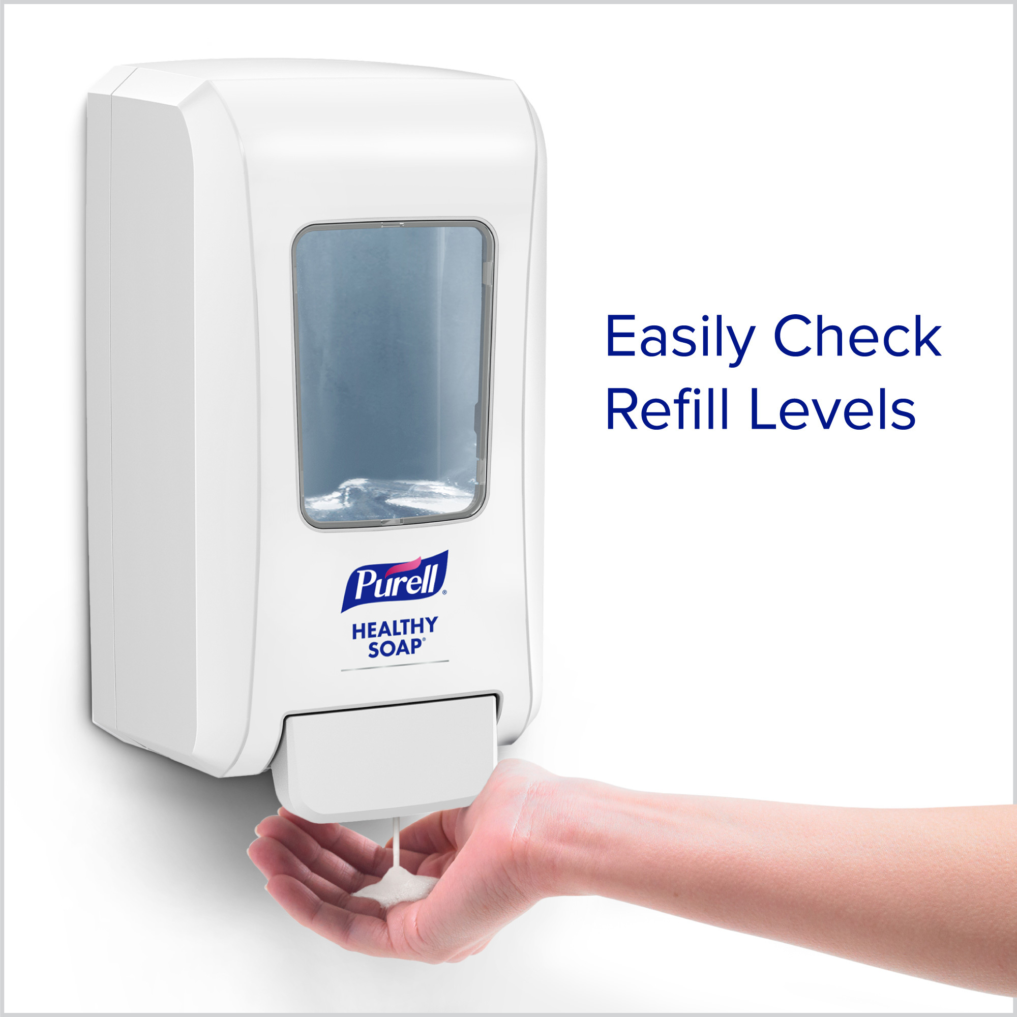 Purell® HEALTHY SOAP™ Hand Soap Dispenser 2000 mL White ABS Wall