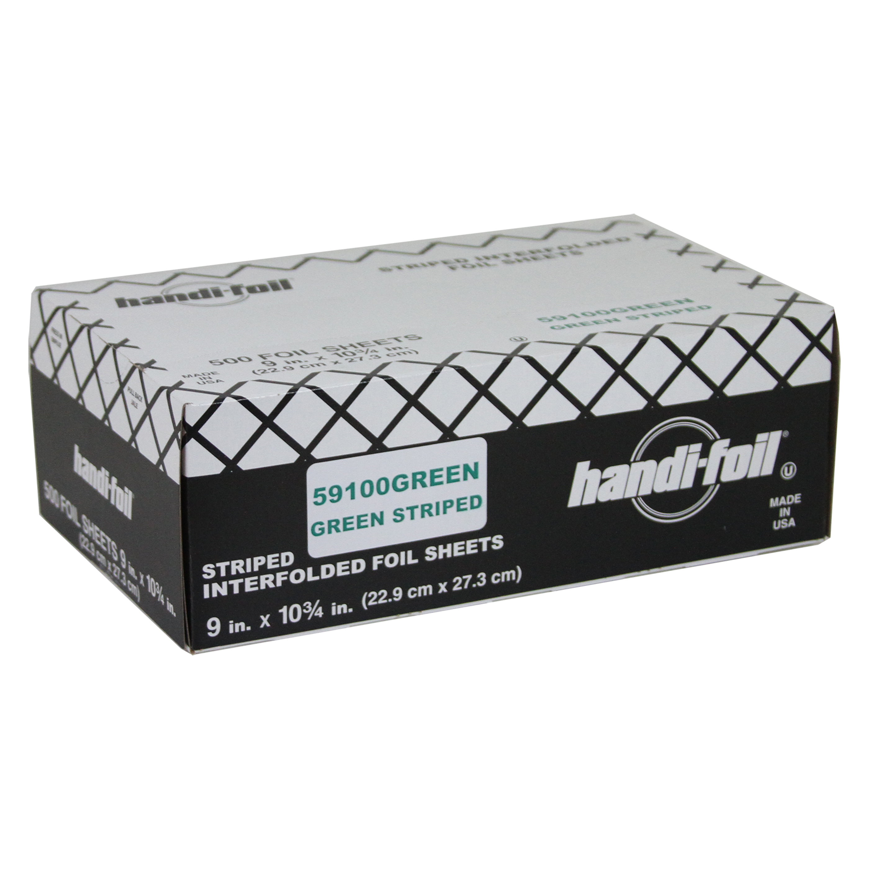 Foil Sheets 9X10.75 IN Aluminum Green Interfold 3000/Case
