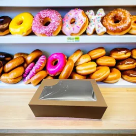 Donut Box 11.25X8X3.25 IN Glued With Window 140/Case