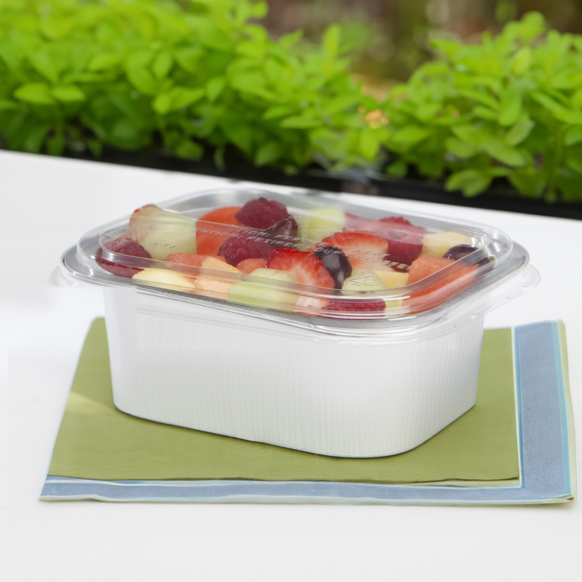 Take-Out Container Base & Lid Combo With Dome Lid 20 OZ Aluminum