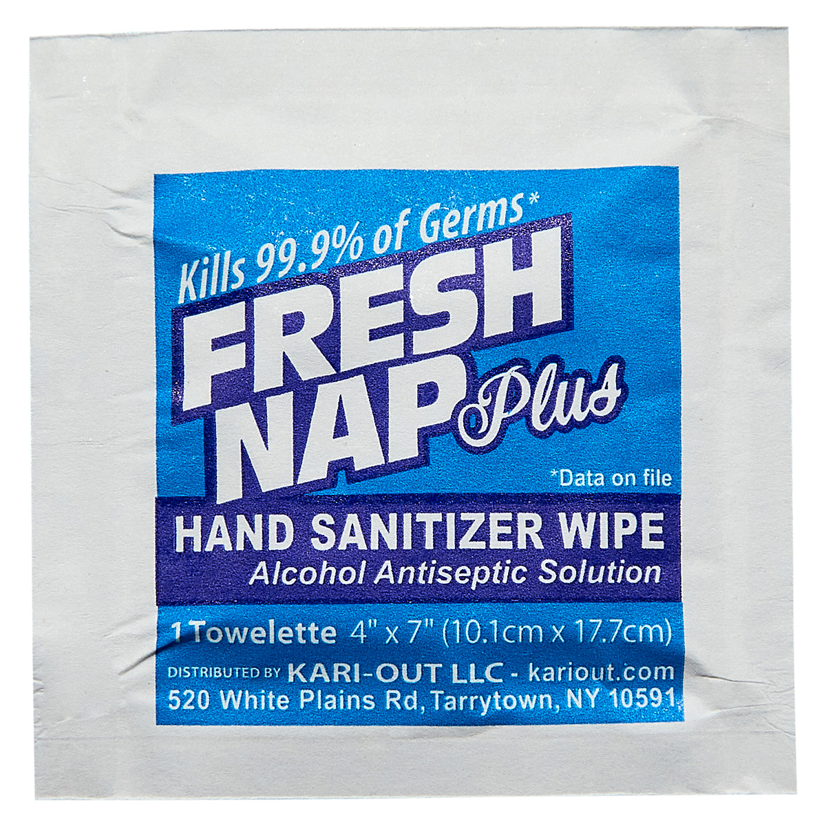 Fresh Nap™ Plus Hand Sanitizer Wipe 4X7 IN 80% Alcohol 1000 Sheets