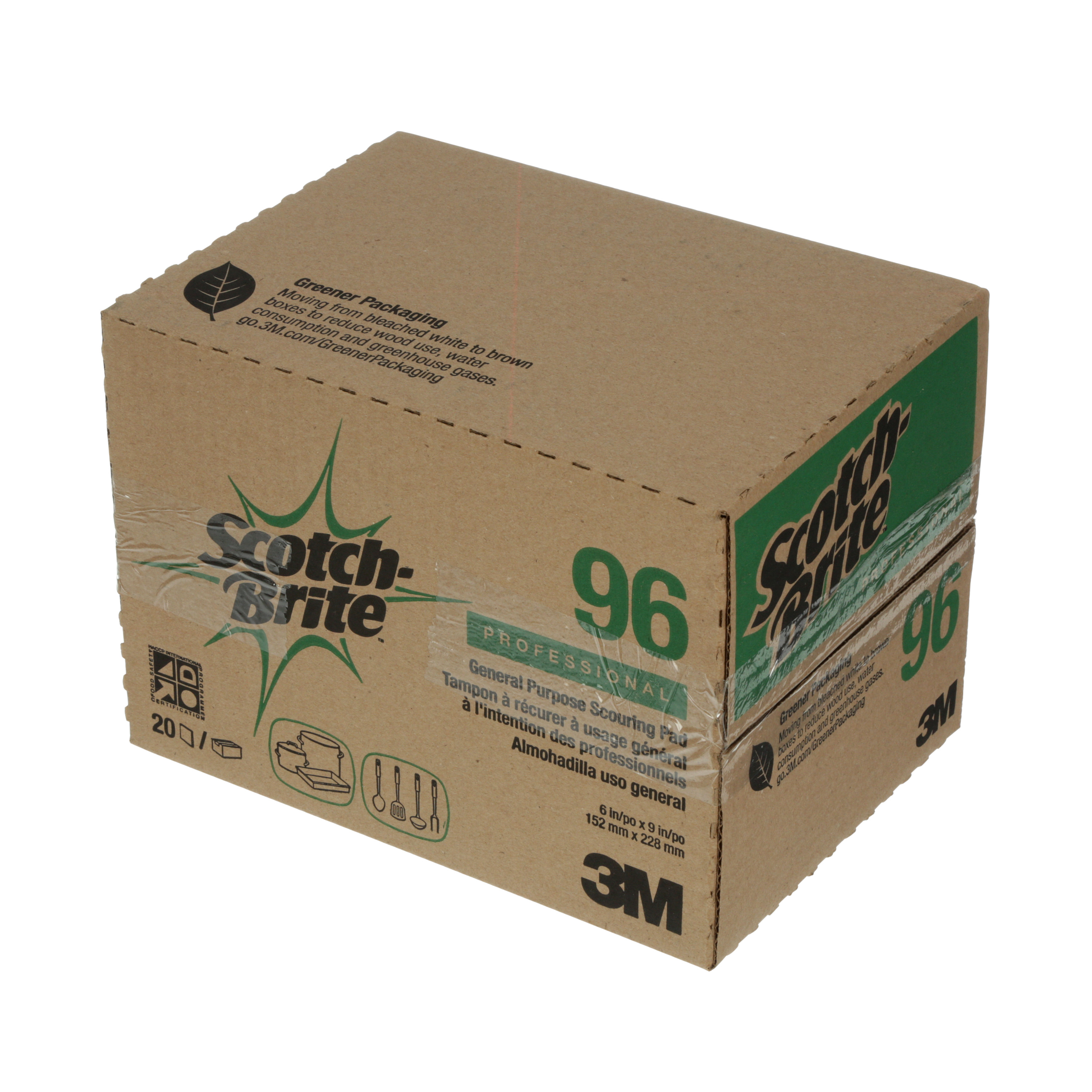 Scotch-Brite™ 96 General Purpose Scouring Pad 6X9 IN Med Duty
