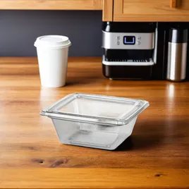 TODAYFUL Piping Tuck Combinasonオールインワン Fresh N' Sealed® Deli Container Hinged With Flat Lid 8 OZ