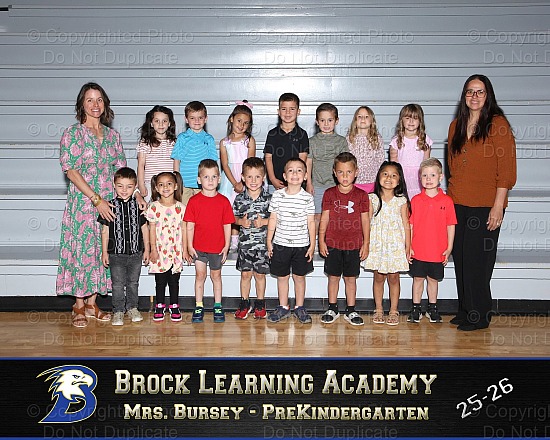 Brock Learning Academy Class Groups 25-26