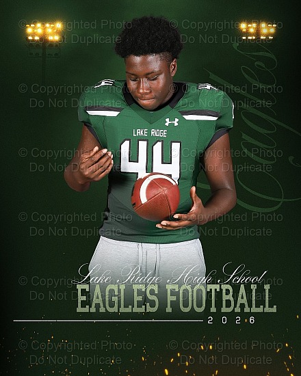 Lake Ridge High School Football Names 26-27 - 154090