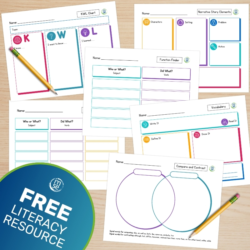 Comprehension Graphic Organizers