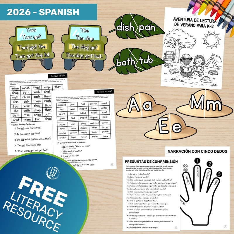 2026 Grades K-2 Summer Resource  - Spanish